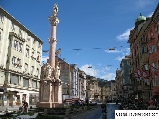 Column of St. Anne (Annasaeule) description and photos - Austria: Innsbruck