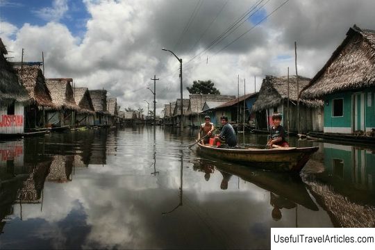 Floating houses area Belen description and photos - Peru: Iquitos