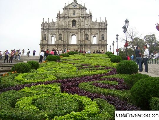 Ruins of St. Paul's description and photos - China: Macau
