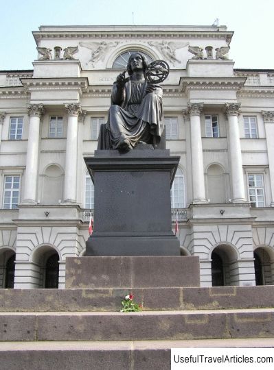 Warszawa,pomnik Kopernika,Nicholas Copernicus,Warsaw,Poland,Kazimierz Palace 