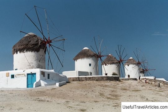 Windmills of Mykonos (Mykonos windmills) description and photos - Greece: Mykonos island