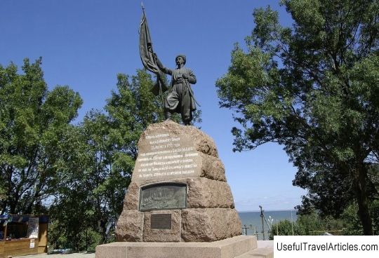 Monument to the first Zaporozhian settlers description and photo - Russia - South: Taman
