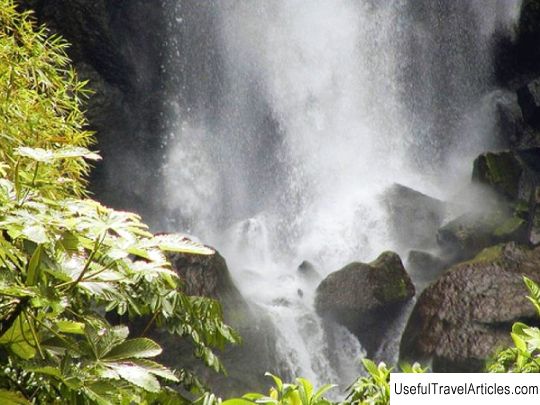 Dernier Waterfall description and photos - Dominica