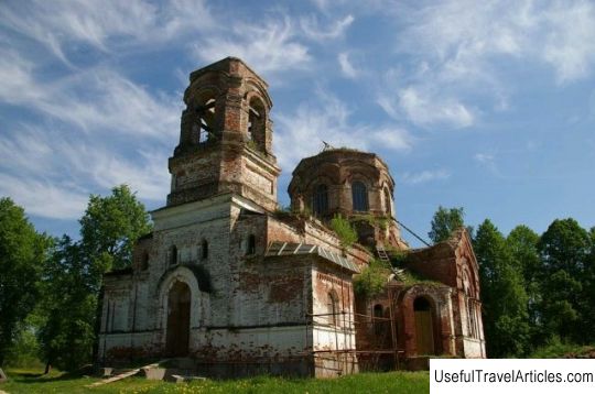 Church of the Entry of the Lord into Jerusalem in the village of Posolodino description and photo - Russia - North-West: Pskov region