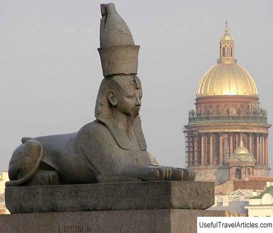 Sphinxes on Universitetskaya embankment description and photos - Russia - St. Petersburg: St. Petersburg