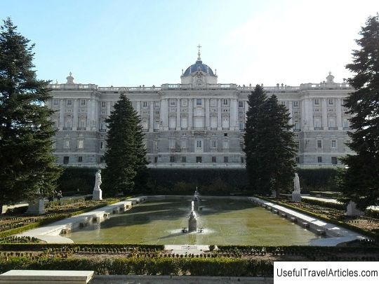 Gardens of Sabatini (Jardines De Sabatini) description and photos - Spain: Madrid