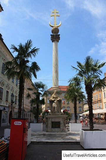 Holy Trinity Column (Dreifaltigkeitssaeule) description and photos - Austria: Klagenfurt