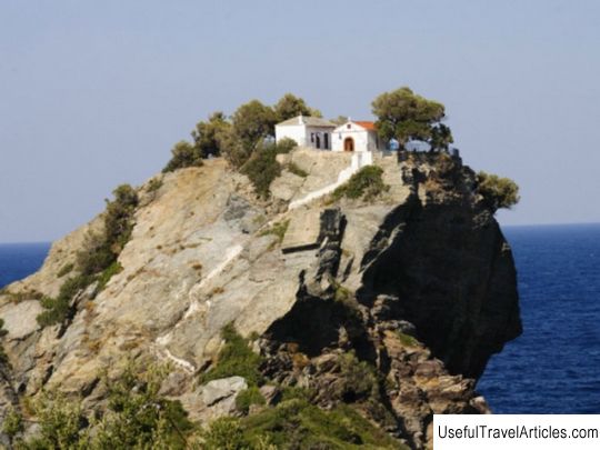 Rock and Church of St. John (Ag. Ioannis) description and photos - Greece: Skopelos Island