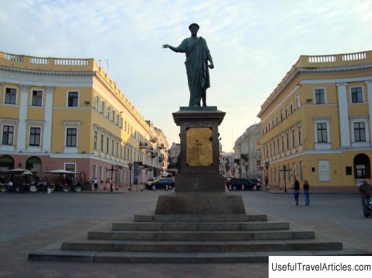 Monument to Duke description and photo - Ukraine: Odessa