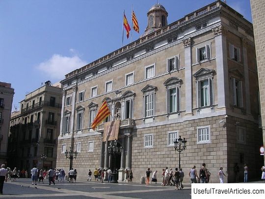 Palace of the Government of Catalonia (Generalitet) (Palacio de la Generalidad de Cataluna) description and photos - Spain: Barcelona
