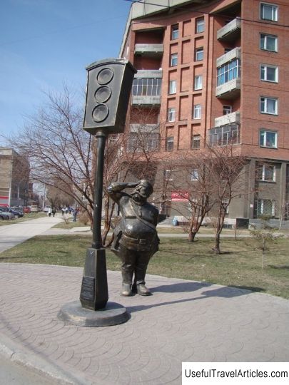 Monument to a traffic light description and photo - Russia - Siberia: Novosibirsk