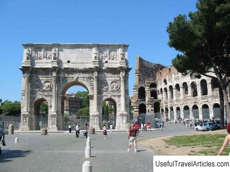 Arch of Constantine (Arco di Costantino) description and photos - Italy: Rome