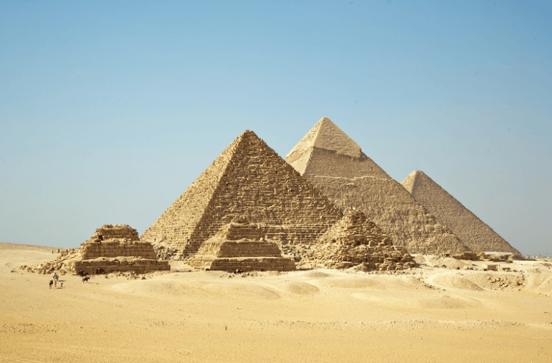 The most famous pyramids of ancient Egypt