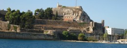 Old fortress (Paleo Frurio) in Greece, Corfu resort