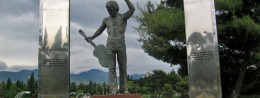 Monument to Vladimir Vysotsky in Montenegro, Podgorica resort