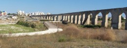 Kamares Aqueduct in Cyprus, Larnaca resort