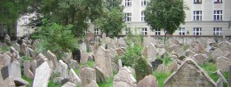 Old Jewish cemetery in Bohemia, Prague spa