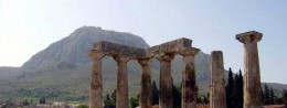 Temple of Apollo in Greece, Corinth resort