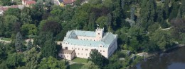 Castle Klashterec nad Ohrej in the Czech Republic, spa Jachymov