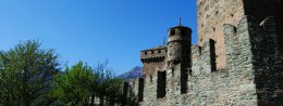 Castle Fenis in Val d'Aosta in Italy