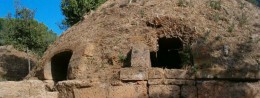 Etruscan necropolises in Cerveteri in Italy