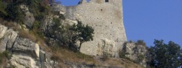 Castle of Canossa in Italy