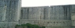 City walls (Fortress walls) in Croatia, Dubrovnik resort