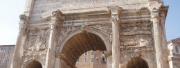 Arc de Triomphe of Septimius Severus in Italy, Rome resort