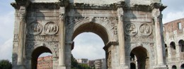 Arch of Constantine in Italy, Rome resort
