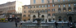 Triton Fountain in Italy, Rome resort