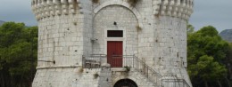 Kamerlengo Fortress and St. Mark's Tower in Croatia, Trogir resort