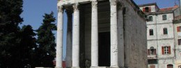 Temple of Augustus in Croatia, Pula resort