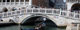 Thatch bridge in Italy, Venice resort