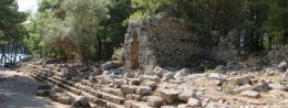 Phaselis city ruins in Turkey, Kemer resort