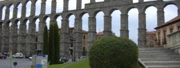 Aqueduct in Segovia in Spain, Segovia resort