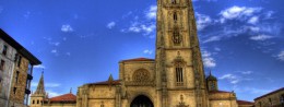 Gothic Cathedral of San Salvador in Spain, Oviedo resort