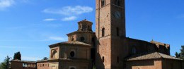Abbey of Monte Oliveto Maggiore in Italy, resort of Siena