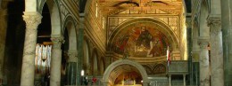 Basilica of San Miniato al Monte in Italy, resort of Florence