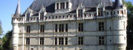 Azay-le-Rideau castle in France, Loire Valley resort