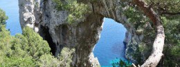 Natural arch in Italy, Capri resort