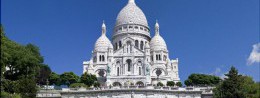 Basilica of the Sacre Coeur in France, resort of Paris