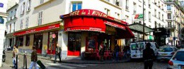 Cafe”2 Mills” in France, Paris resort