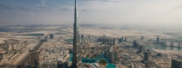 Burj Khalifa (Dubai Tower) skyscraper in the UAE, Dubai resort