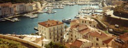 City of Bonifacio in France, resort of Corsica