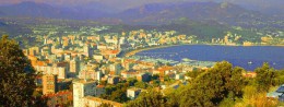 City of Ajaccio in France, resort of Corsica