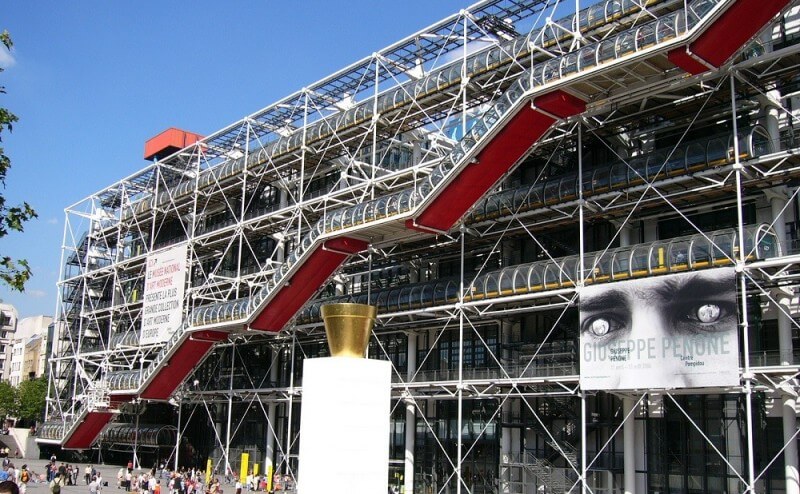 Center Pompidou in France, Paris resort