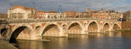 New bridge in France, resort of Toulouse
