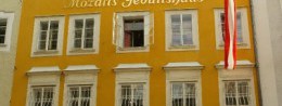 The house where Mozart was born in Austria, Salzburg resort
