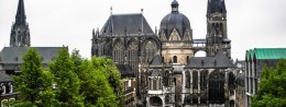 Aachen Cathedral in Germany, resort of Aachen