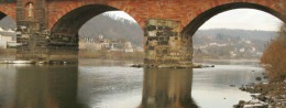 Roman bridge in Germany, resort of Trier